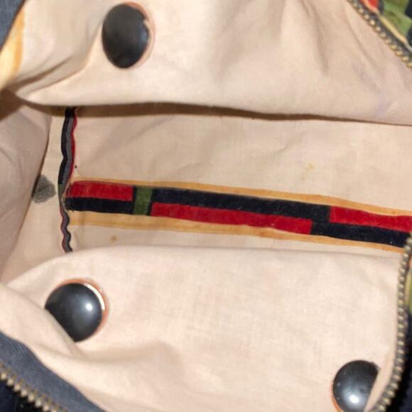 Vintage Roberta di Camerino Velour Trompe L'oeil Duffle Boston Bag - Picture 8 of 16